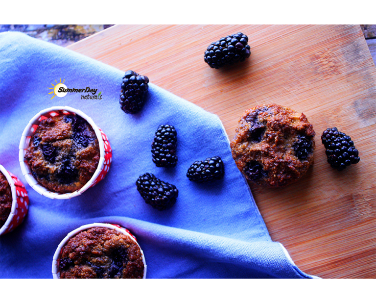 Apple & Blackberry Muffins