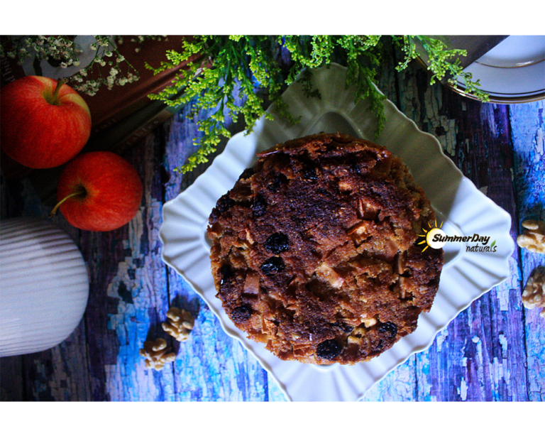 Apple, Raisin and Walnut Cider Cake