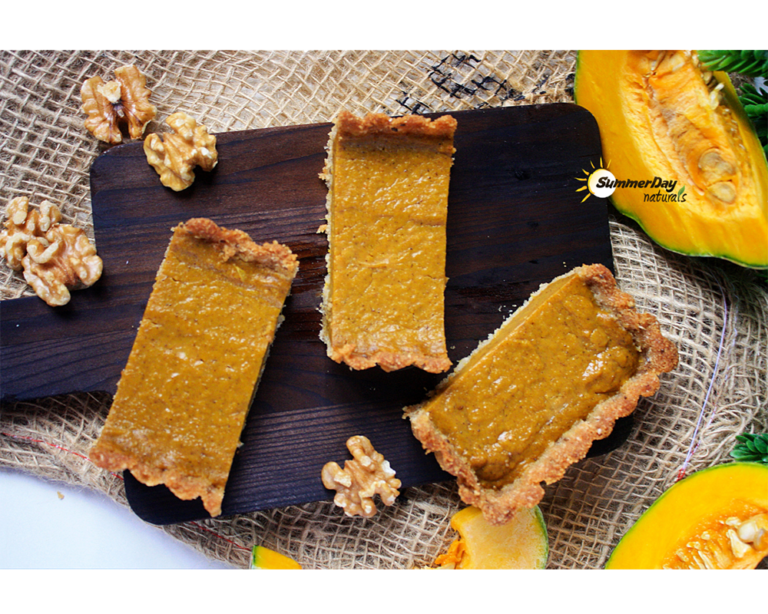 Cinnamon Pumpkin Pie with Walnut Crust