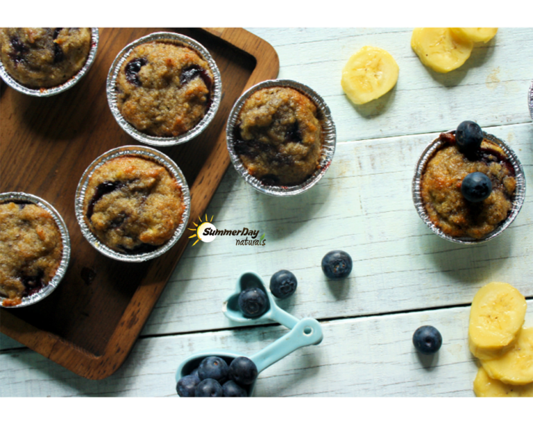 Banana & Blueberry Muffins