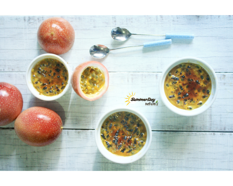 Passion Fruit Coconut Crème Brûlée